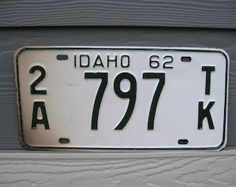 Original Nummernschild License Plate USA Idaho EMBOSSED Scenic Plaque Targa 