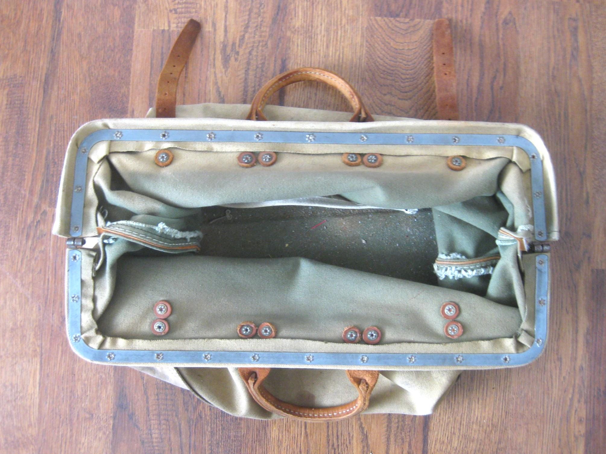 Vintage Bell System Klein-buhrke Lineman's Canvas Utility Bag Tool