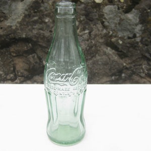 1950s Coca Cola Soda Bottle Retro Hobble Skirt Pop Bottle 6 oz - marked OAKLAND, CALIF.
