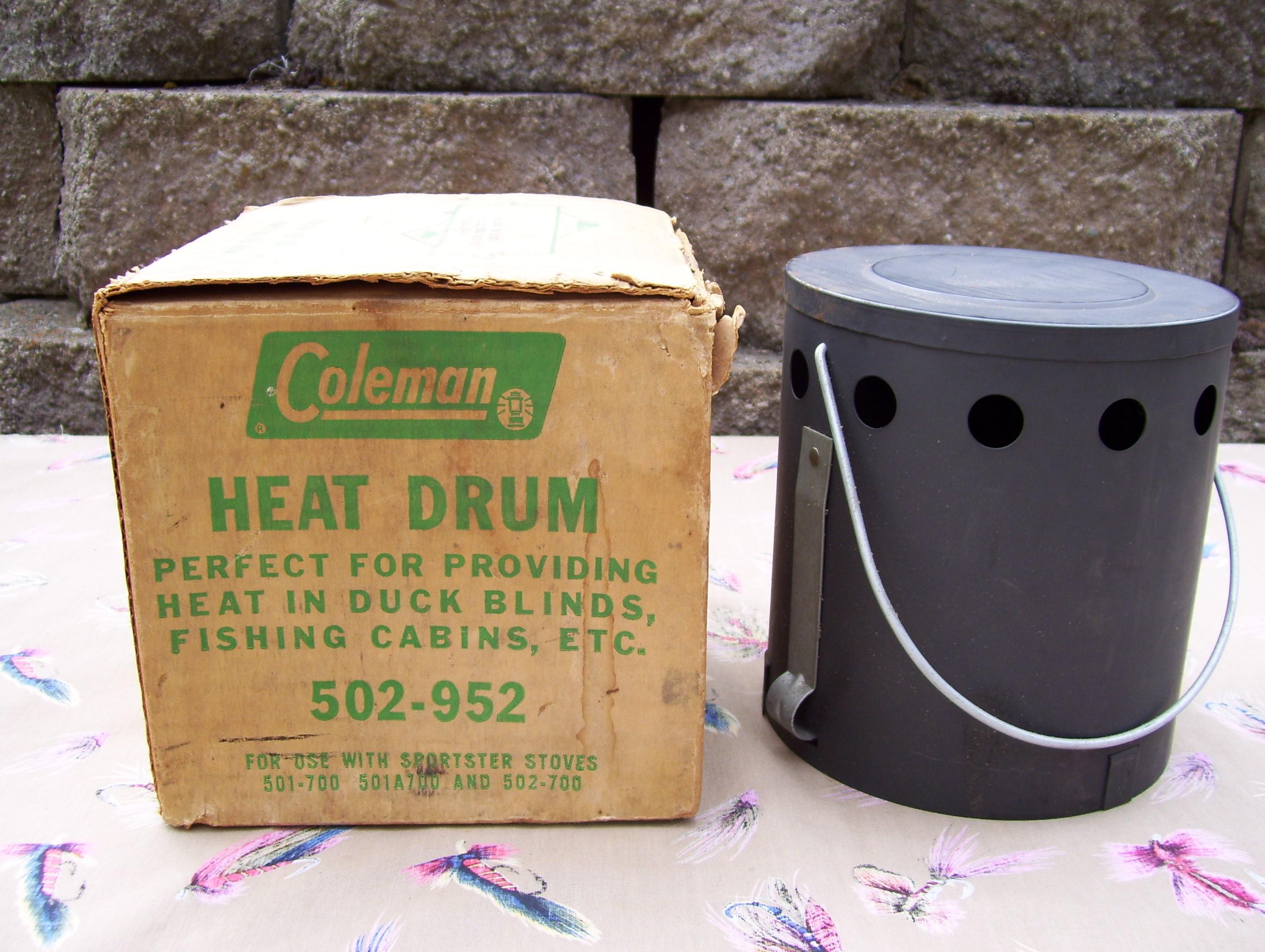 Vintage COLEMAN Heat Drum 502-952 Sportster Stove Heater in