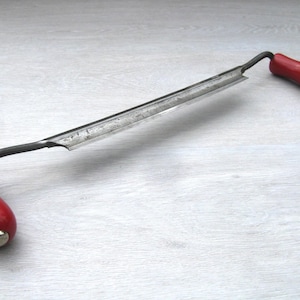 Vintage STUBAI 9 1/2&quot; Straight Drawknife Draw Knife Woodworking Tool  Made in Austria