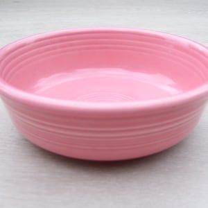 Vintage Fiestaware Rose Pink 5 1/2&quot; Fruit Cereal Bowl