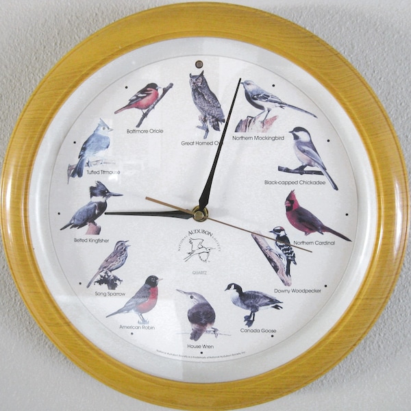 Singing Bird Wall Clock Etsy