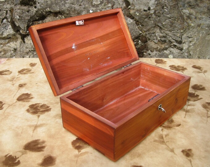 Mid Century Miniature LANE Cedar Chest Jewelry Box Presented Etsy