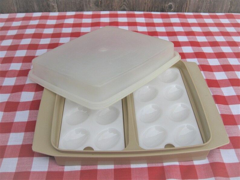 TUPPERWARE 723 Egg Keeper Deviled Egg Storage Container w/ Etsy