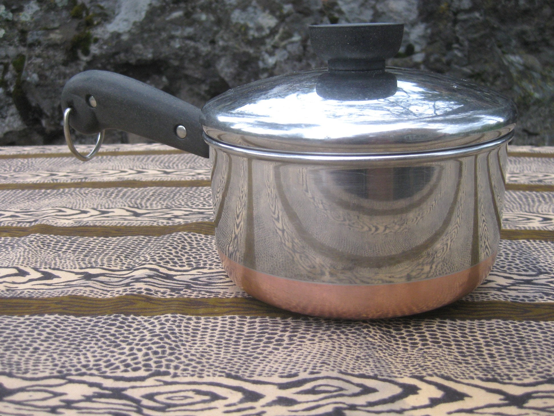 2 Qt Copper Bottom Sauce Pot/Pan w/Lid REVERE WARE Rome, NY USA Vintage on  eBid United States
