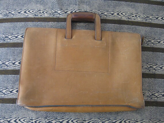schlesinger brothers saddle leather briefcase