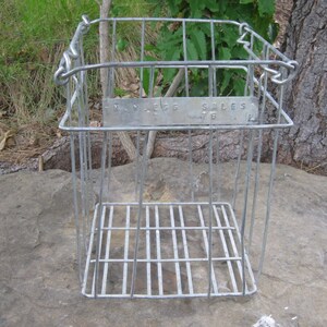 1976 Heavy Metal Egg Carrier Egg Crate Galvanized Steel Wire Basket - Etsy