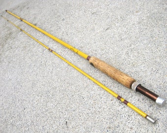 Vintage WRIGHT & MCGILL Eagle Claw Denco 8 1/2 ft. 2 Piece Fiberglass Fly Fishing Rod  USA