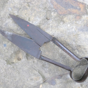 Primitive Rustic Steel Metal Sheep Shears Wool Scissors