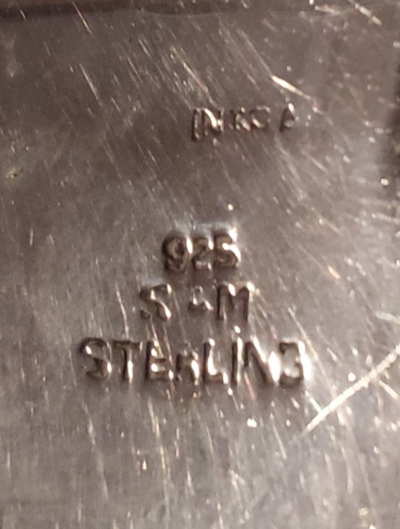 Siam sterling niello brooch, 12 grams, Mekkala, G… - image 4
