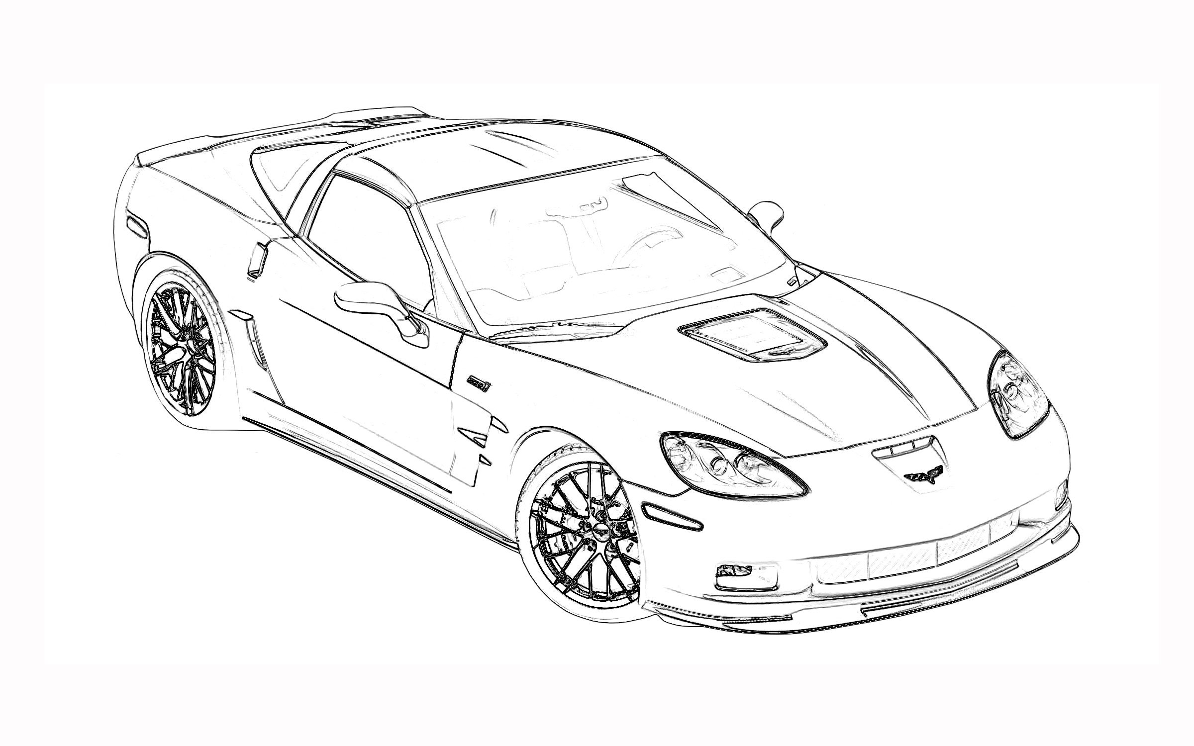 Corvette Zr1 Coloring Pages