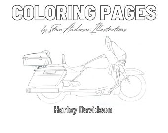 Harley Davidson Coloring Page
