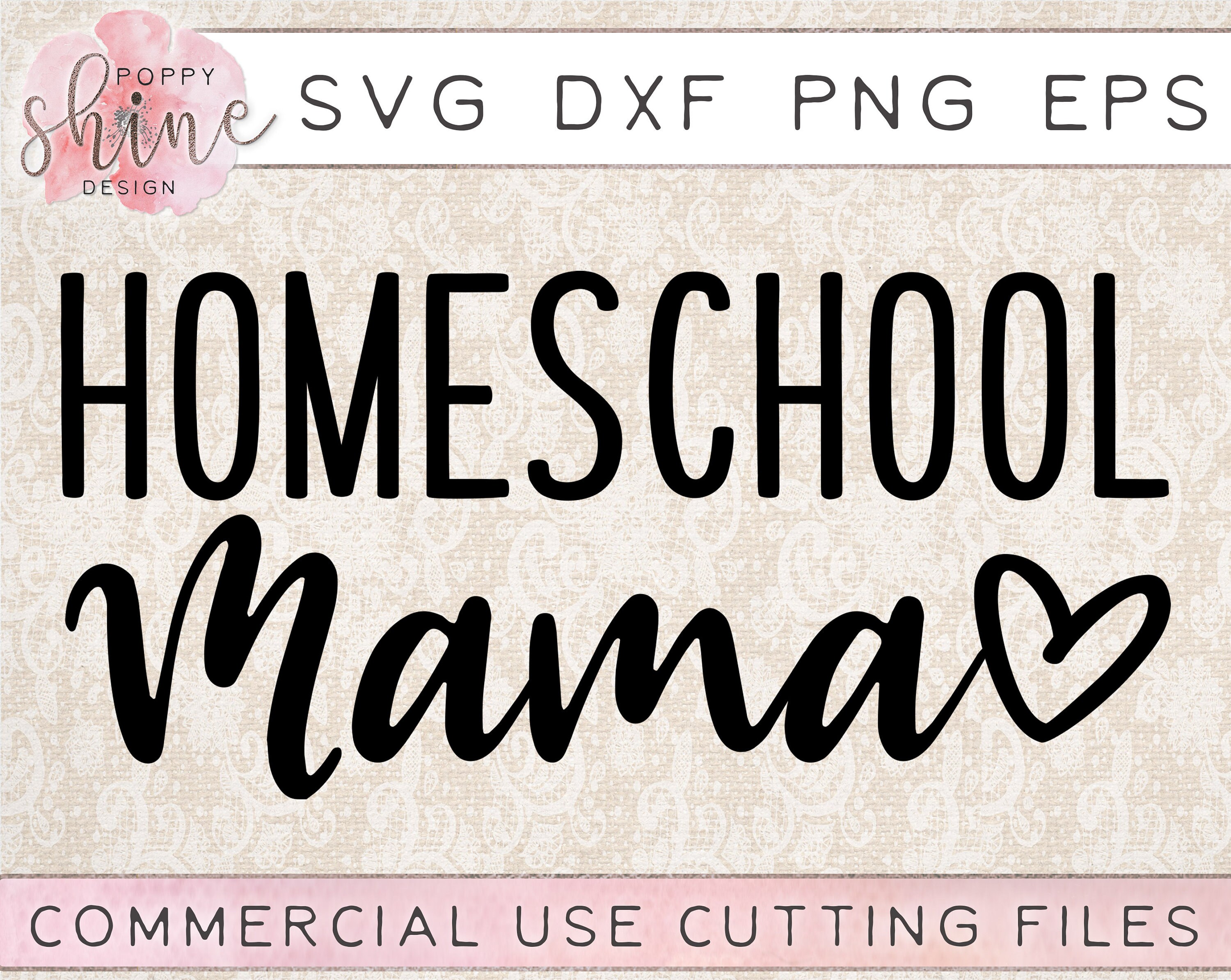 Download Homeschool Mama svg dxf png eps Cutting File for Cricut & | Etsy