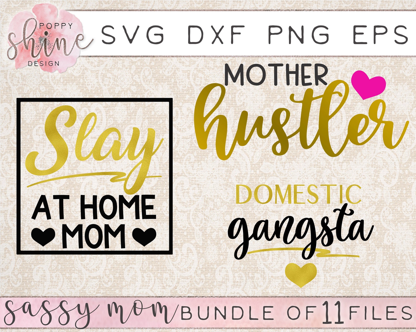 Sassy Mom Bundle of 11 Svg Dxf Png Eps Cutting Files for - Etsy