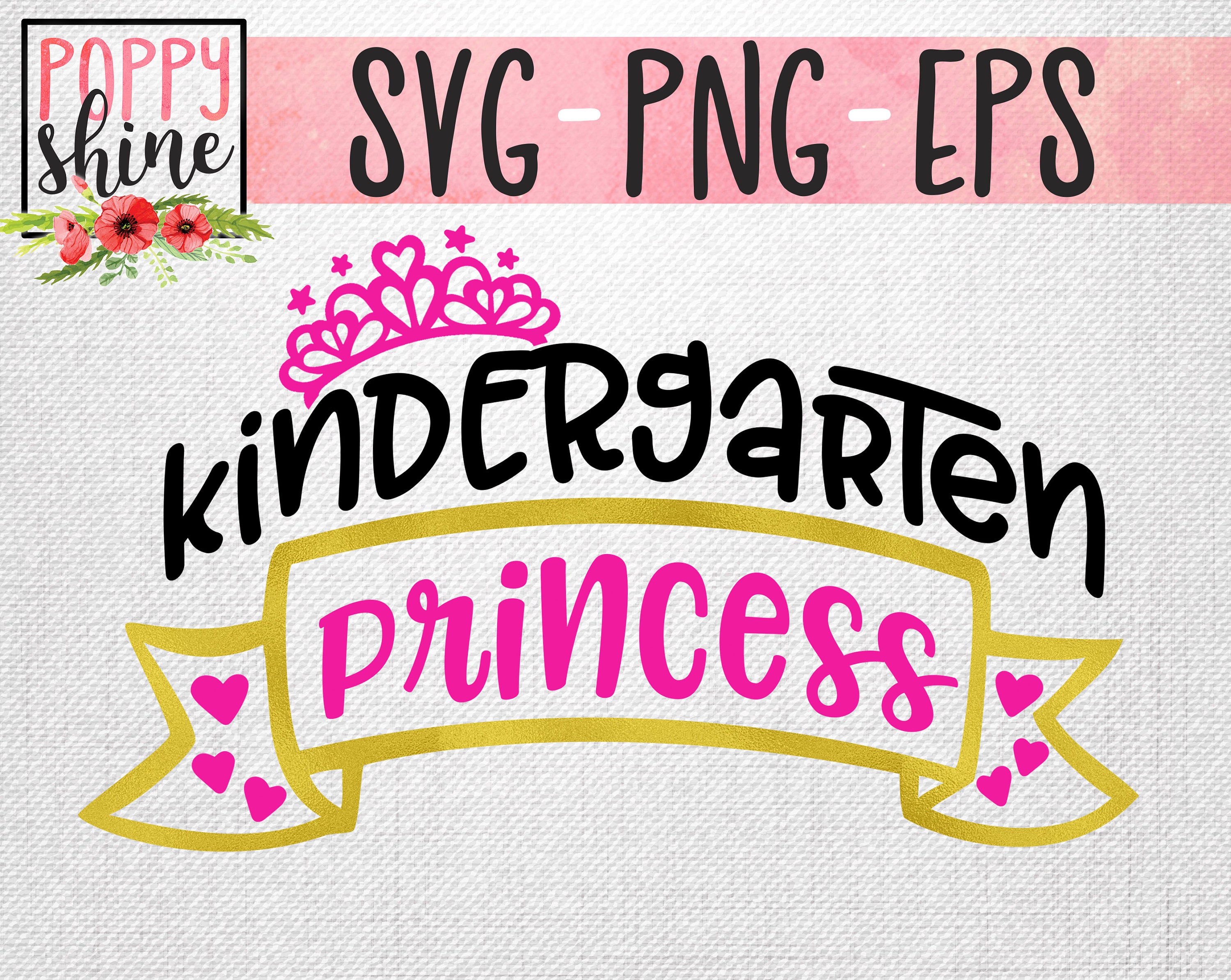 Download Kindergarten Princess Svg Png Eps Cutting File For Cricut And Etsy