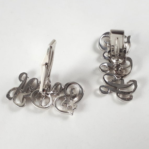 Vintage Sterling Silver Cufflinks, Monogrammed Je… - image 6