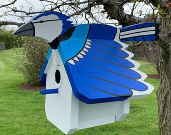 Blue Jays Birdhouse Etsy