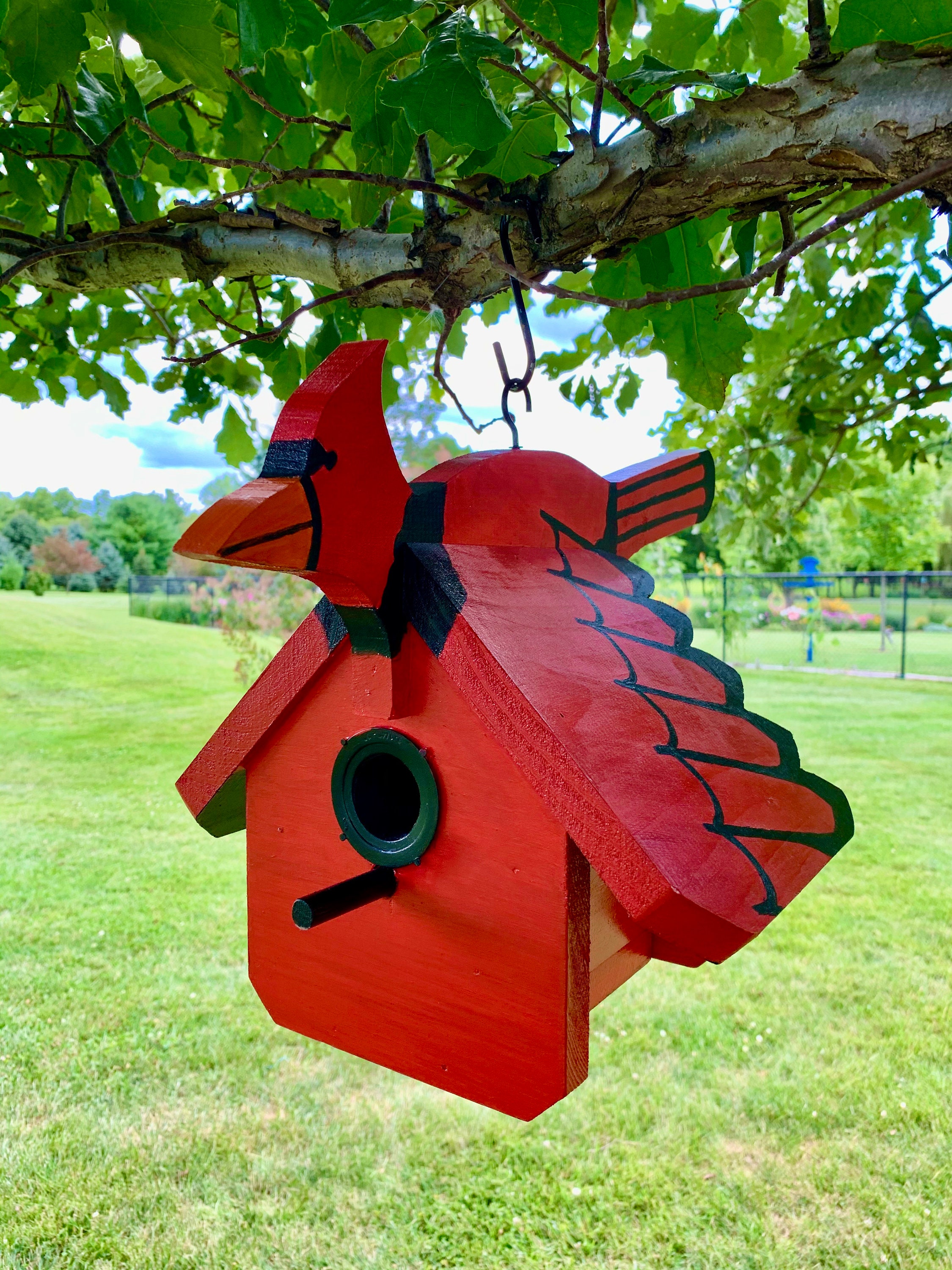 Cardinal Birdhouse Etsy