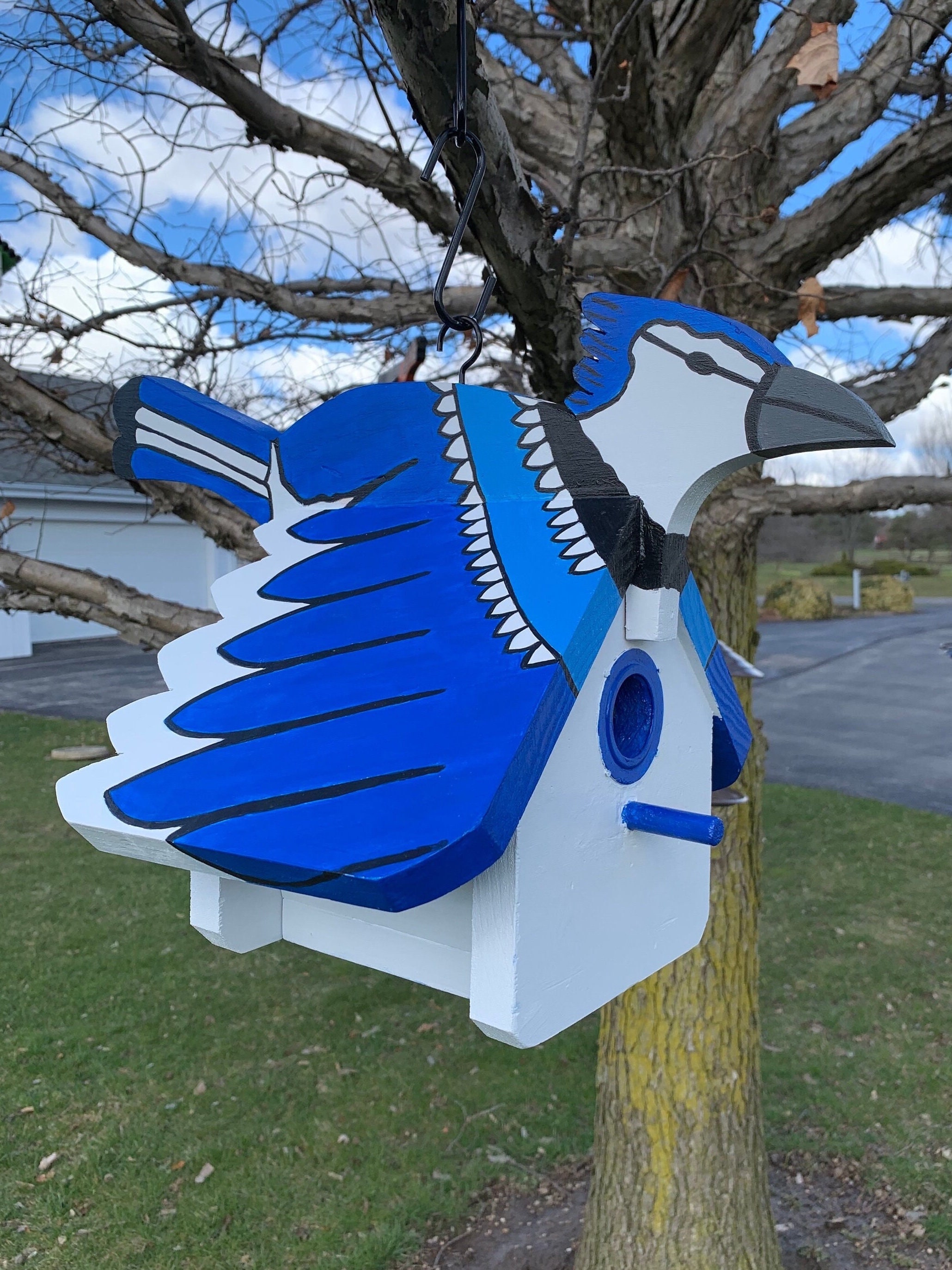 Blue Jay Birdhouse - Etsy Canada