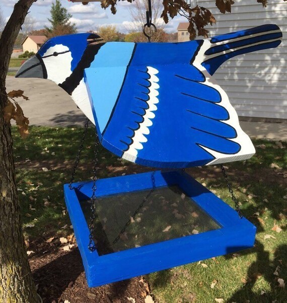 Blue Jay Feeder Etsy