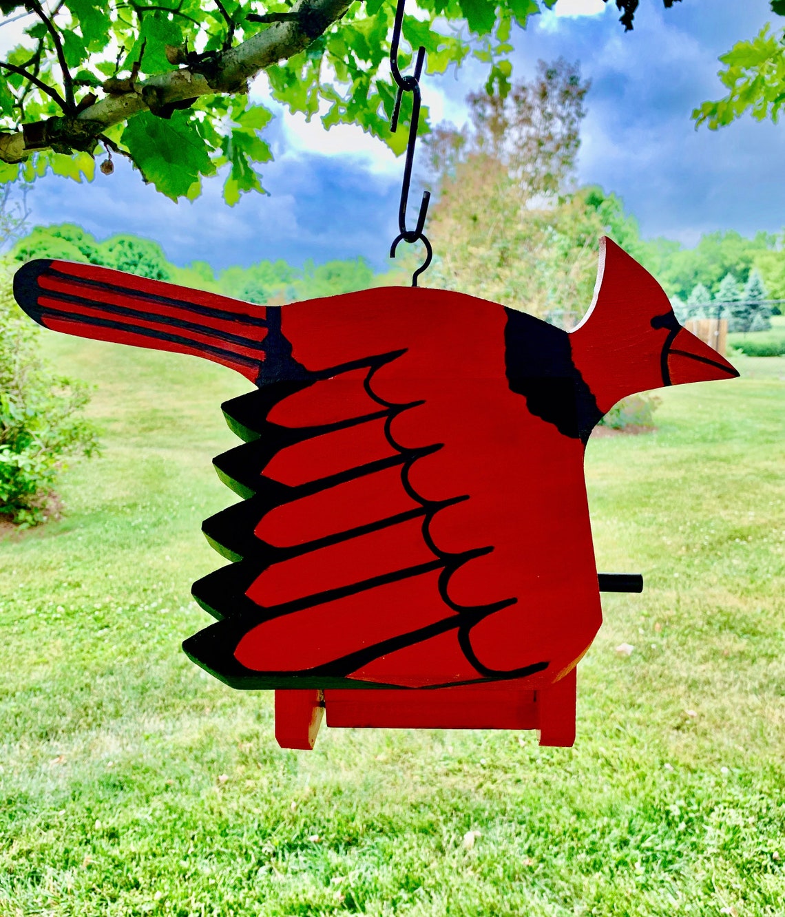 Cardinal Birdhouse | Etsy