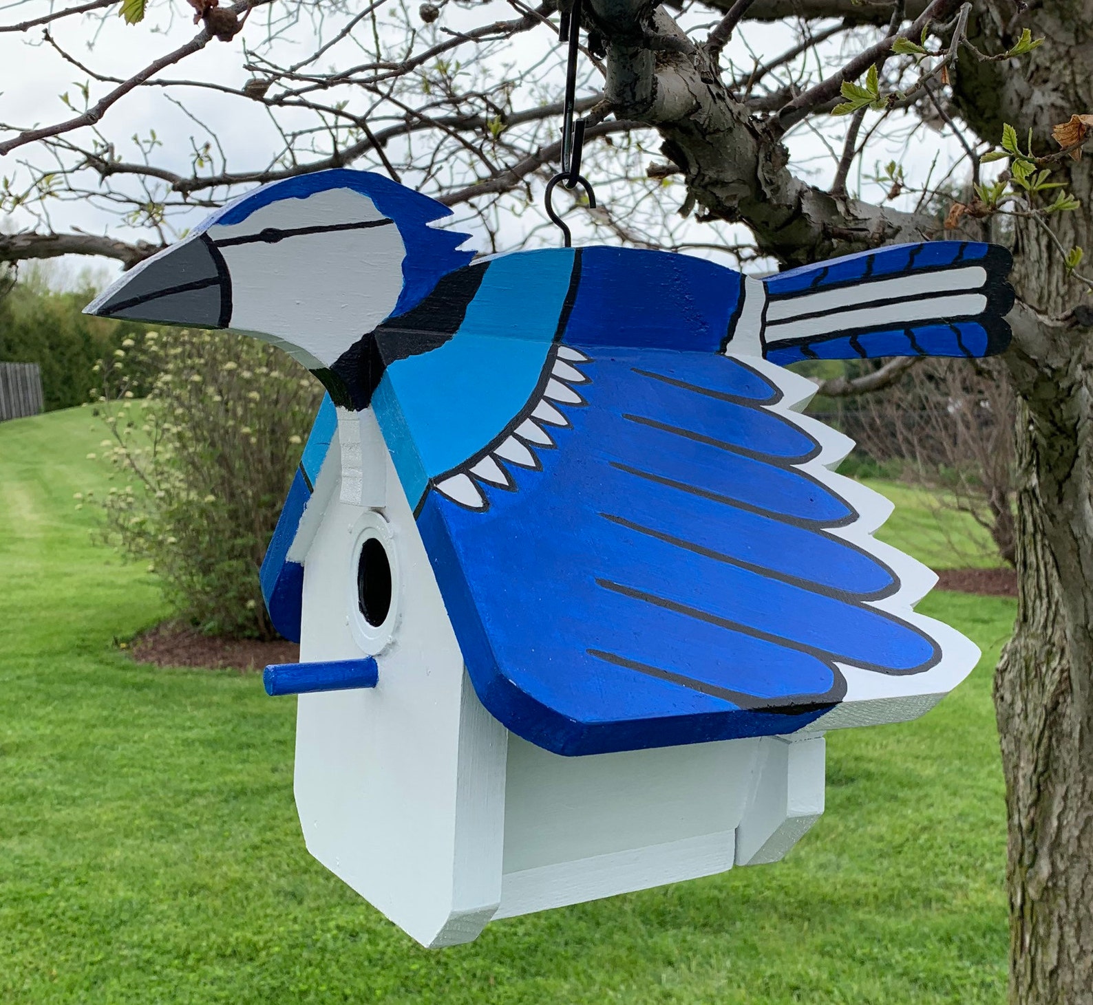 Blue Jay Birdhouse | Etsy