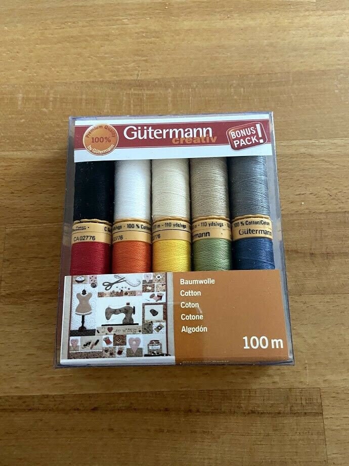 Gütermann Toldi Yarn 800 White Sewing Thread Machine Sewing Thread 