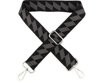 Pocket strap / carrying strap for bags black antharazit