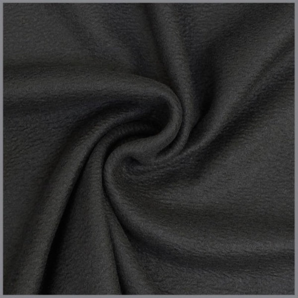 Antipilling Fleece schwarz  ab 0,5 m