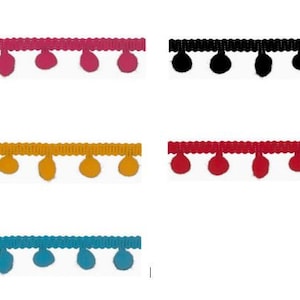 Pompom Band diverse Farben  Meterware