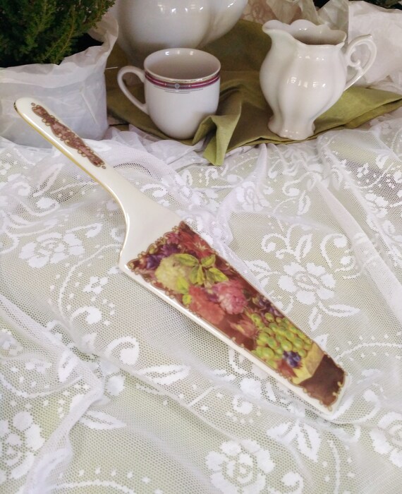 Vintage Cake Server Corso Chodov Thun Porcelain Birthday Cake Etsy