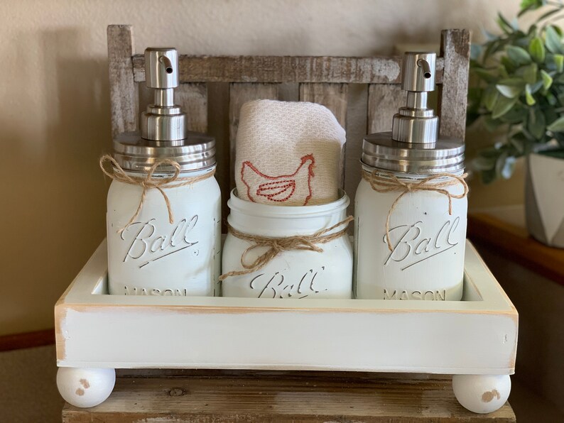 Farmhouse Sink Caddy Pedestal Traysink Tray Soap and Lotion Etsy New Zealand