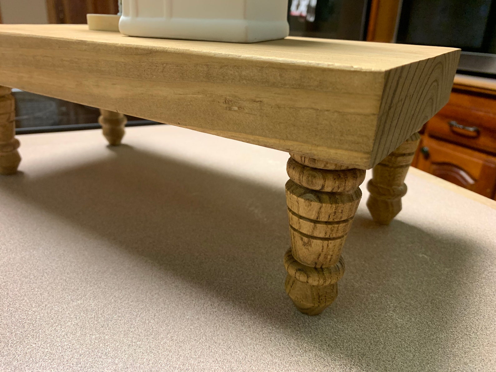 Riser Wood Riser Farmhouse Decor Stained Riser Home Decor Etsy