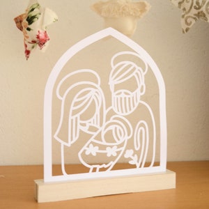 Nativity Scene Digital Files for Cricut or Silhouette Cutter - Simple and Easy Christmas Decoration or Gift For The Holidays. Xmas Mantle