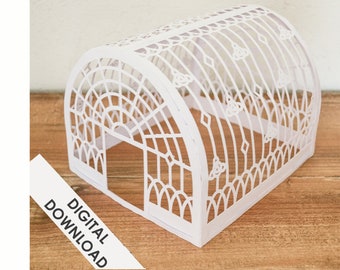Greenhouse for Paper Cutting. Files Ready for Download. Cricut and Silhouette Files. Not Physical Item. Mini Garden House. Doll House Mini