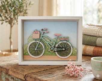 Miniatura de Bicicleta - Projetos em PDF e SVG para Corte a Laser - Enfeite de Bicicleta - Decoração para Bicicleta Pequena - Decoração para Quarto de Bebê - Presente de Natal - Para Fãs de Bicicleta