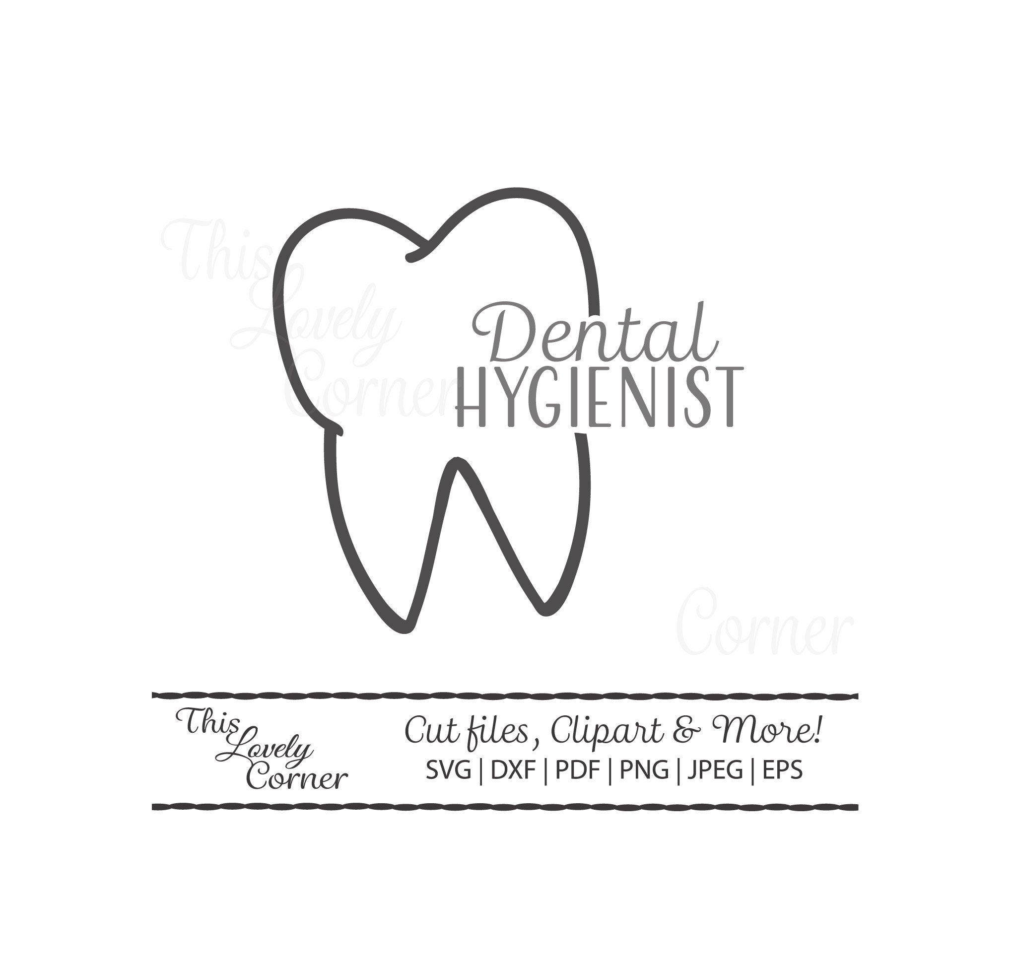 Tooth Dental Hygienist SVG Cute Tooth Clipart and Cutfile Etsy Australia