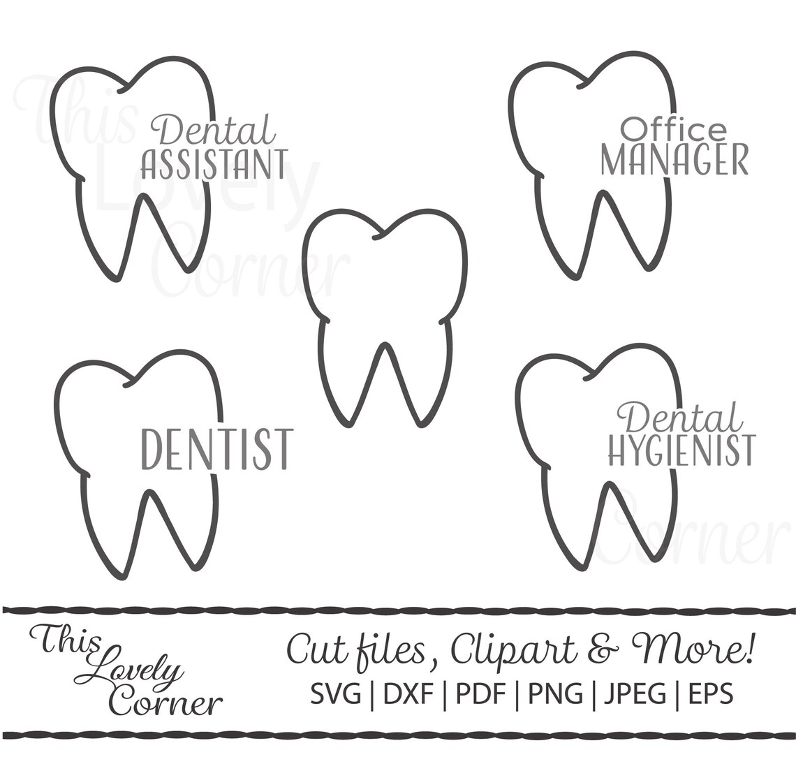 Dental Office SVG Bundle Dentist Assistant Hygienist Etsy Canada