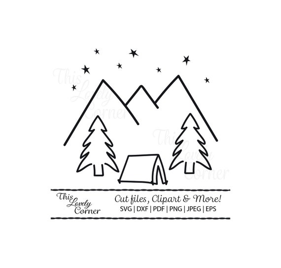 Free Free 301 Mountain Camping Svg SVG PNG EPS DXF File