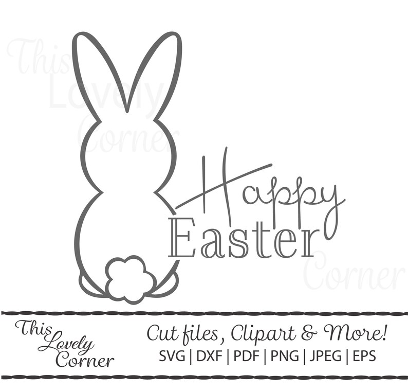 Free Free Easter Bunny Outline Svg 457 SVG PNG EPS DXF File