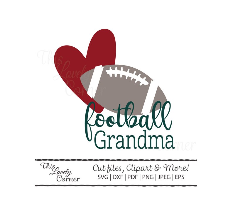 Download Football Grandma Cricut SVG Cut File Autumn Fall Sport | Etsy