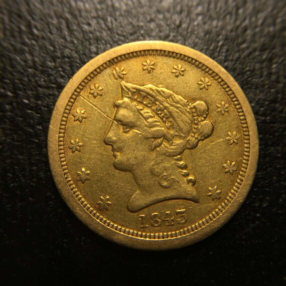 1843 O Gold Liberty Head 25 Quarter Eagle 2 12 Dollar Rare Collection Sale