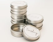 Magnetic Pill Or Vitamin Containers Pill Case Pill Box Pill Organizer Pill Container Pillbox 7 Day Pill Box Vitamin Container