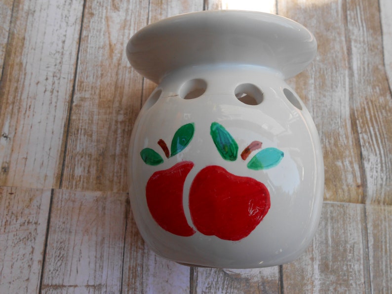 wax melts burner candle home decor wax burner fairy burner Apple hand painted wax burner butterfly wax burner white painted burner