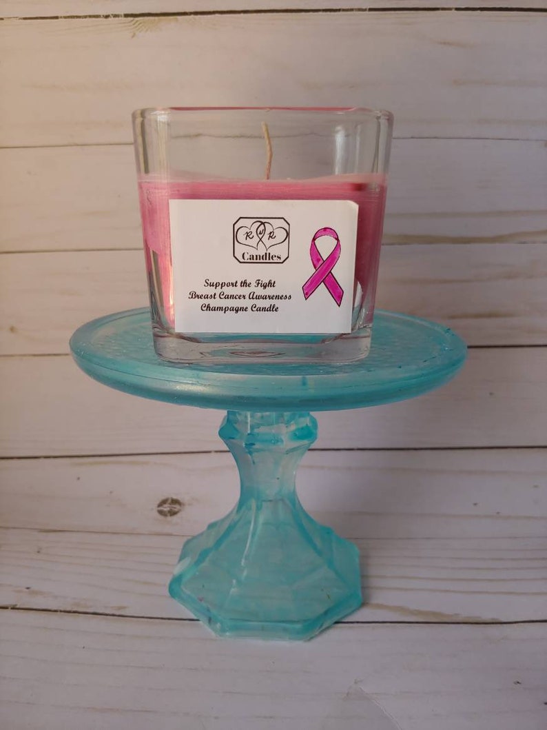 Breast Cancer Candle Cancer Awareness Candle Cancer Candle Etsy