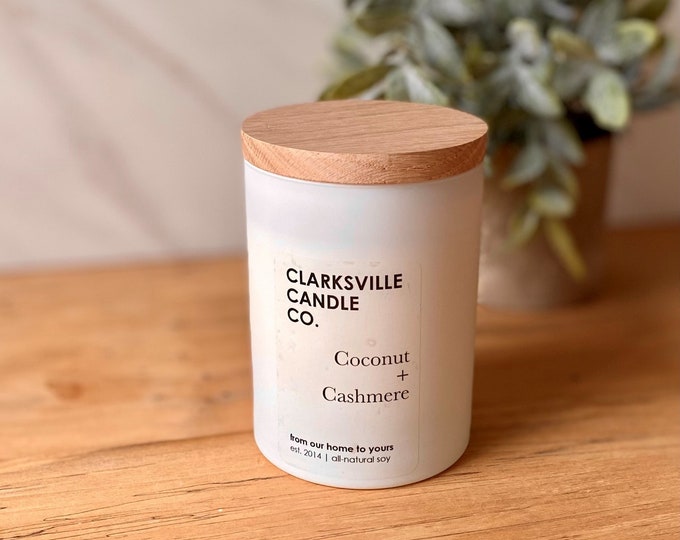 Coconut + Cashmere All Natural Soy Candle 8oz