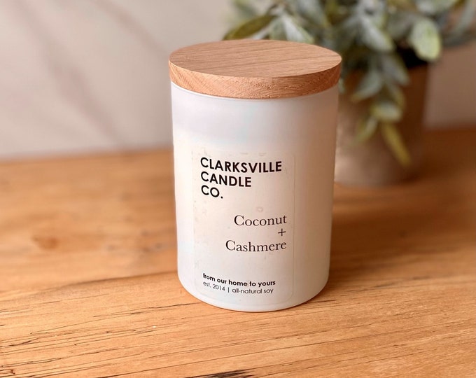 Coconut + Cashmere All Natural Soy Candle 12oz