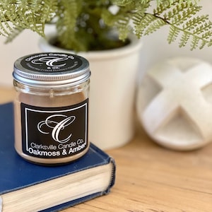Oakmoss Amber All Natural Soy Candle 12oz