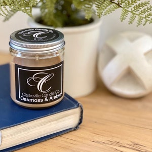 Oakmoss Amber All Natural Soy Candle 6oz